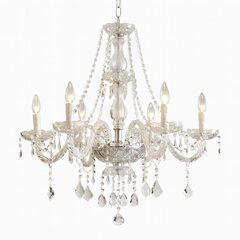 Elegant 6-Light Crystal Chandelier – Modern Farmhouse Event Lighting