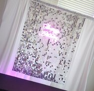 Shimmer Wall - 4 Ft x  6Ft  (Sign and draping not included)