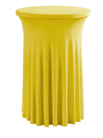 Yellow Flowy Spandex for Cocktail Table Yellow Flowy Spandex for Cocktail Table