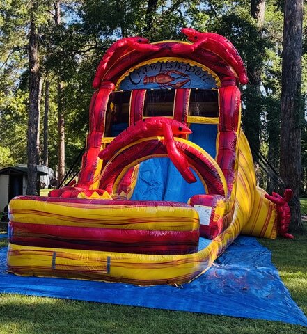 19ft Crawfish Dual Lane Water Slide 19ft Crawfish Dual Lane Water Slide