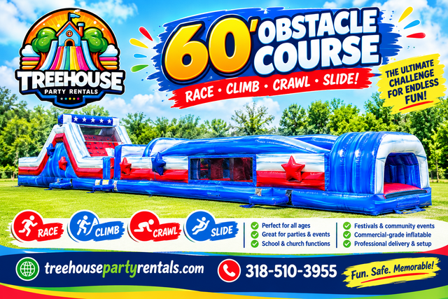 60' Patriotic Obstacle Course 60' Patriotic Obstacle Course