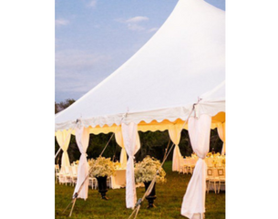 Side pole drape
