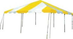 15x15 Pole Tent Yellow & White 15x15 Pole Tent Yellow & White