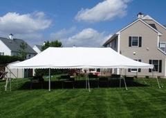 20x40 Blue & White Pole Tent 20x40 Blue & White Pole Tent
