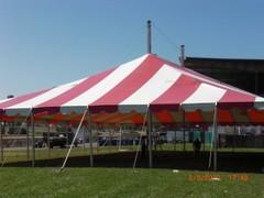 20x20 Red & White Pole tent 20x20 Red & White Pole tent