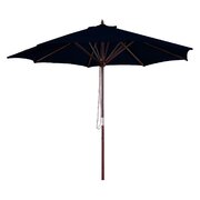 Black Linen Umbrella 