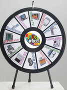 Prize Wheel Game Wheel Table Top -C/W Insert Template Starting at $55.00