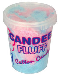 Pre Made Cotton Candy SOLD BY CASE ONLY 24 PACKAGES Cherry and Blue Raspberry in each container Pre Made Cotton Candy SOLD BY CASE ONLY 24 PACKAGES Cherry and Blue Raspberry in each container