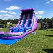 22ft Dual lane wave purple water slide