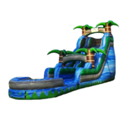 18ft Blue Crush Water Slide with Pool
