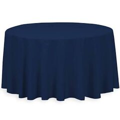 120” Round linen navy