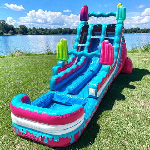 18’ Freeze Pop Dual Lane Waterslide 18’ Freeze Pop Dual Lane Waterslide
