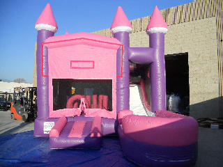 Pink and Purple Water Slide 7 in 1 Combo can be used WET or DRY (Requires 2 Blowers) Pink and Purple Water Slide 7 in 1 Combo can be used WET or DRY (Requires 2 Blowers)