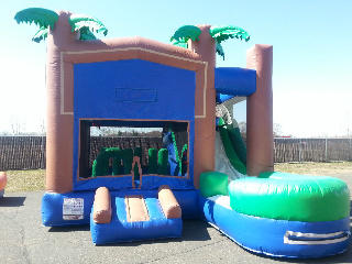 Treehouse Water Slide Combo 7 in 1 19 X 22 can be used Wet or DRY (Requires 2 Blowers) Treehouse Water Slide Combo 7 in 1 19 X 22 can be used Wet or DRY (Requires 2 Blowers)
