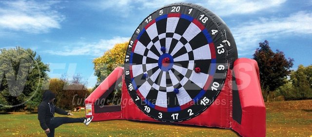 Deluxe Giant 18' Soccer Darts - With Ball Retrieval Pole