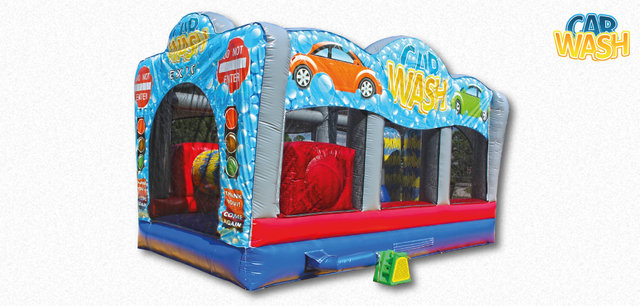 Car Wash Water Bouncer Combo Wet or Dry (Requires 2 - 1.5 HP Blowers) Car Wash Water Bouncer Combo Wet or Dry (Requires 2 - 1.5 HP Blowers)