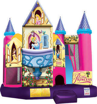 15 X 18 Disney Princess 3D 4 in 1 Combo Castle - 