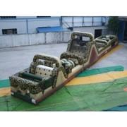 95 Ft Camouflage Mega 3 Piece Obstacle Course (Requires 3 Blowers)