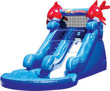 12' Lil' Kahuna Water Slide with pool - best for 6 Y/O and younger