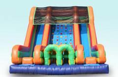 18 FT  Double Bay Rock Climb Obstacle Slide (Requires 2 Blowers)