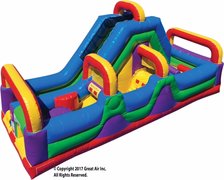 Speed Zone 180 Obstacle Course 54' of FUN! - Best for kids 12 and Under