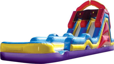 19' Monster Splash 2 Lane Water Slide With Pool - back entry 19' Monster Splash 2 Lane Water Slide With Pool - back entry