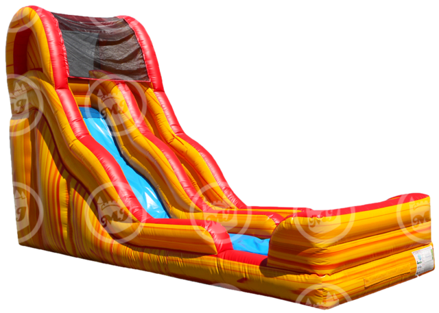 19' Flammin Slippity Slide - Wet 19' Flammin Slippity Slide - Wet