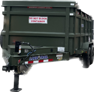 15 Yard Dumpster Dump Trailer