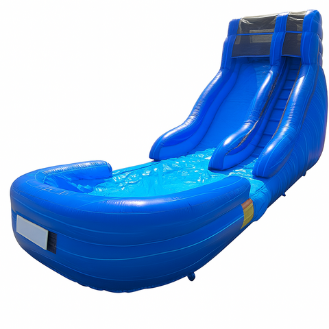 (B) 18ft Blue Wave Wild Rapids Wet-Dry Slide (B) 18ft Blue Wave Wild Rapids Wet-Dry Slide