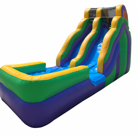 (B) 18ft Wave Wild Rapids Wet-Dry Slide (B) 18ft Wave Wild Rapids Wet-Dry Slide