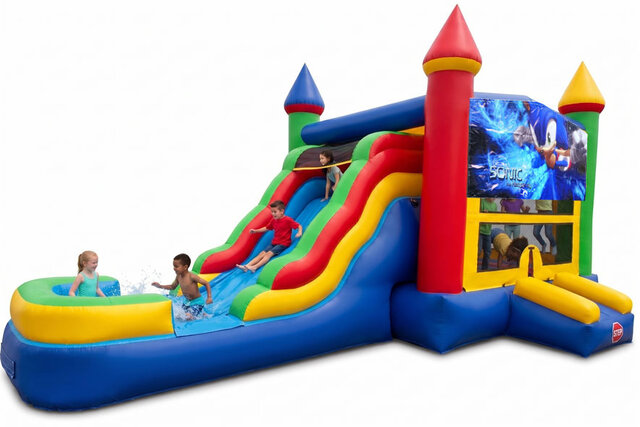 (C) Sonic the Hedgehog Castle Bounce Slide Combo (C) Sonic the Hedgehog Castle Bounce Slide Combo