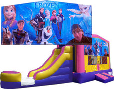 (C) Frozen Girl Bounce Slide Combo - Wet or Dry