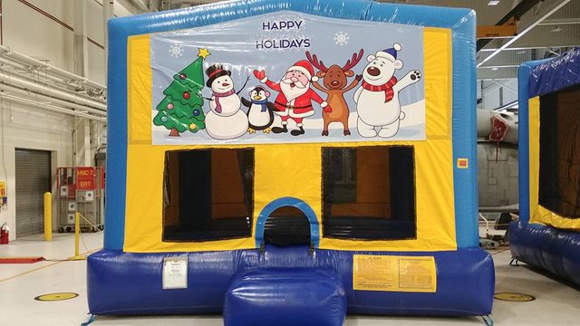 Happy Holidays Christmas Bounce House Large Happy Holidays Christmas Bounce House Large