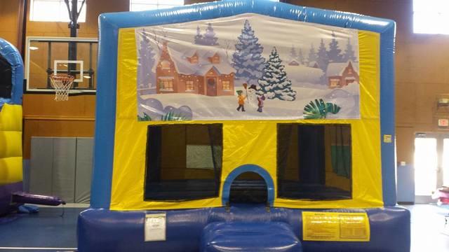 Winter Scene Christmas Bounce House Large Winter Scene Christmas Bounce House Large