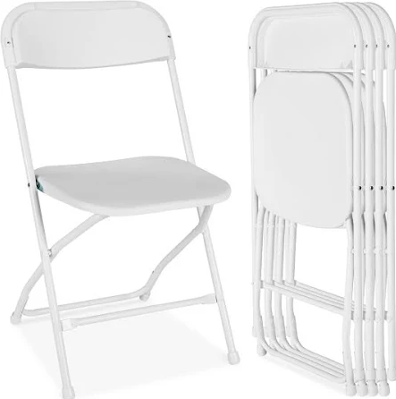 White Folding Chairs (x1) White Folding Chairs (x1)