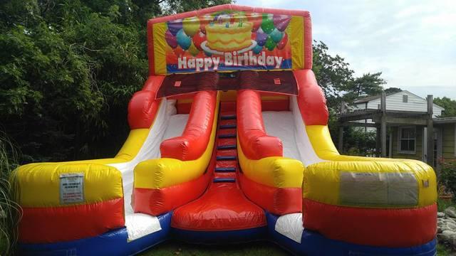Happy Birthday 1 Double Wet Slide Happy Birthday 1 Double Wet Slide