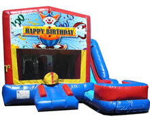 (C) Happy Birthday Bounce Slide Combo - Wet or Dry