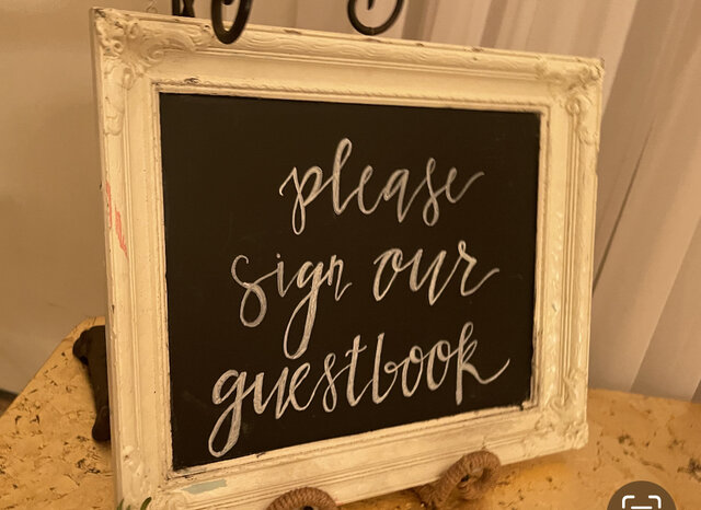 Please Sign our Guest Book 
