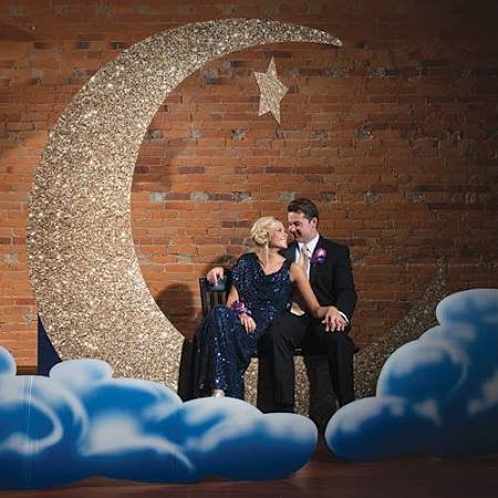 Moon & Star Photo Booth Prop