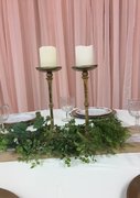 Large Brass Candle Holders