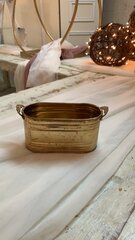 Brass oval container 