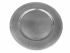 Brushed Silver Charger Plate