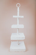 Ivory Distressed Cupcake Stand