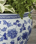 Blue and White Vintage Pots