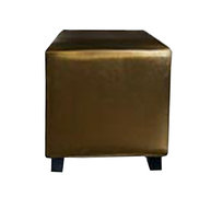 Cube Ottoman – Gold Cube Ottoman – Gold