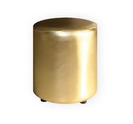 Round Ottoman – Gold Round Ottoman – Gold