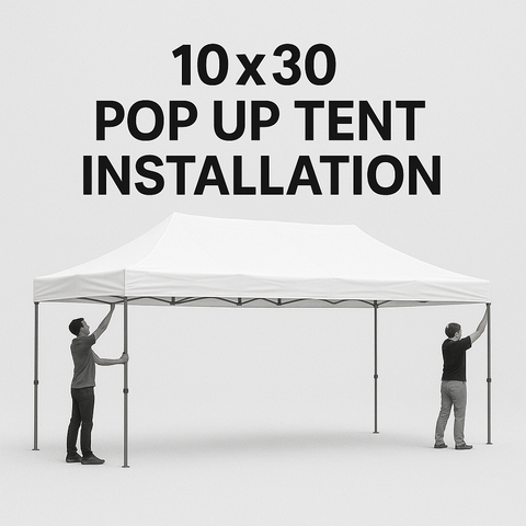 10x30 Pop Up Setup 10x30 Pop Up Setup