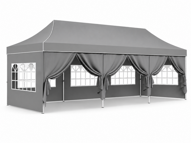 Walls: Pop Up Tent Side Walls 10x30 - Gray Walls: Pop Up Tent Side Walls 10x30 - Gray