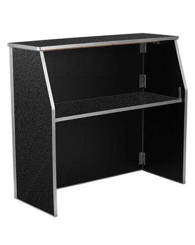 Portable Bar - 6ft - Black Marble Portable Bar - 6ft - Black Marble