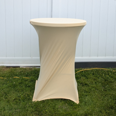 Tablecloth: Cocktail Table Covers - Champagne Tablecloth Tablecloth: Cocktail Table Covers - Champagne Tablecloth